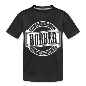 bobber oldschool motos chopper tuner motard - T-shirt bio Premium Enfant - noir - Devant