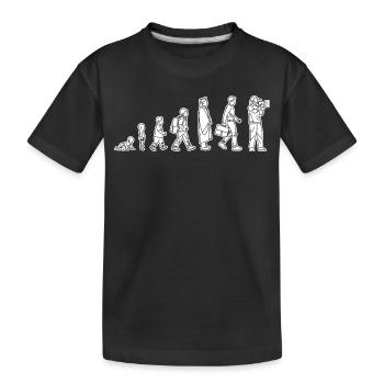 Vom Kind zum Kameramann - Kinder Premium Bio T-Shirt - Schwarz - Vorne