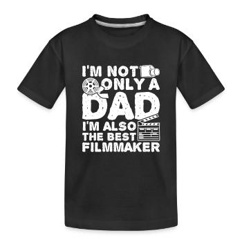 Filmmaker Father - Kids' Premium Organic T-Shirt - black - Front