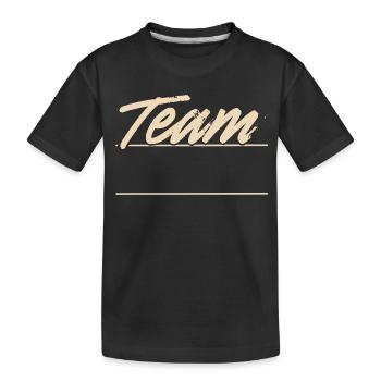 Team - Kinder Premium Bio T-Shirt - Schwarz - Vorne