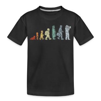 Baby zum Kameramann - Kinder Premium Bio T-Shirt - Schwarz - Vorne