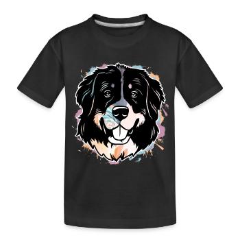 Bernese Mountain Dog - Kids' Premium Organic T-Shirt - black - Front