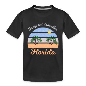 Vacances en Floride - T-shirt bio Premium Enfant - noir - Devant