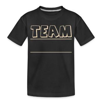 Équipe - T-shirt bio Premium Enfant - noir - Devant