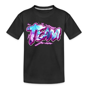 Team - Kinder Premium Bio T-Shirt - Schwarz - Vorne