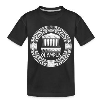 The domain of the gods (white) - Kids' Premium Organic T-Shirt - black - Front