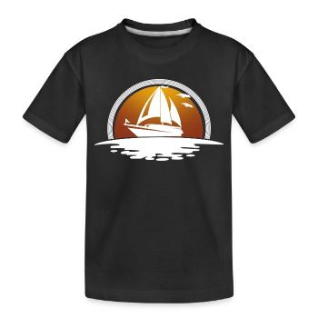 Voilier Voilier Voilier Marin - T-shirt bio Premium Enfant - noir - Devant
