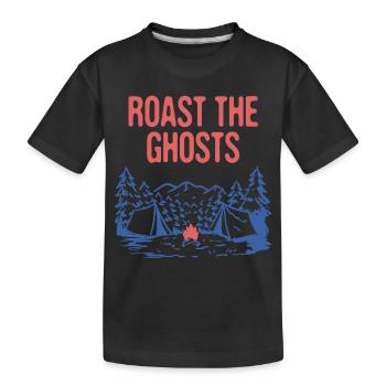 Rôtir les fantômes Drôle Camping Humour Camper - T-shirt bio Premium Enfant - noir - Devant