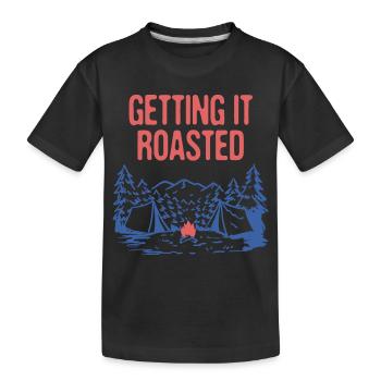 Obtenir le rôti Camping Foodie Camper Foodie - T-shirt bio Premium Enfant - noir - Devant