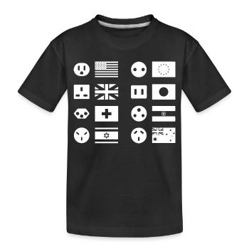 Prises - T-shirt bio Premium Enfant - noir - Devant