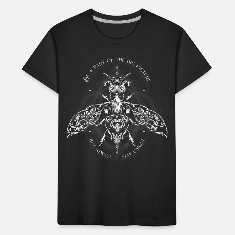 Insekten Muster Psychedelisch Bug Pattern Kinder Premium Bio T-Shirt