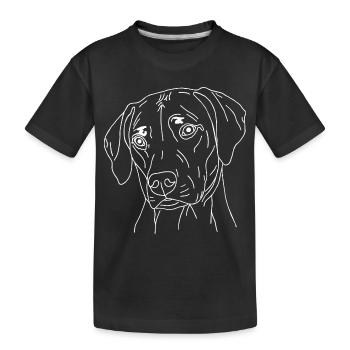 Rhodesian Ridgeback - Kinder Premium Bio T-Shirt - Schwarz - Vorne