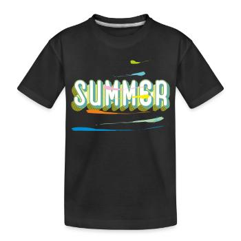 Été - T-shirt bio Premium Enfant - noir - Devant