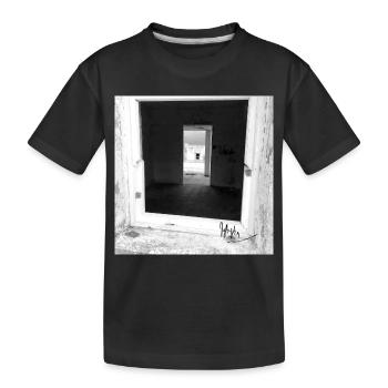 Fenster Nordspanien - Kinder Premium Bio T-Shirt - Schwarz - Vorne