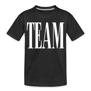 Team - Kinder Premium Bio T-Shirt - Schwarz - Vorne