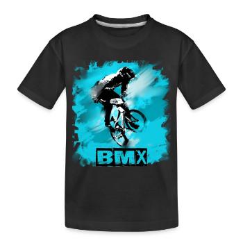 Vélo BMX - T-shirt bio Premium Enfant - noir - Devant