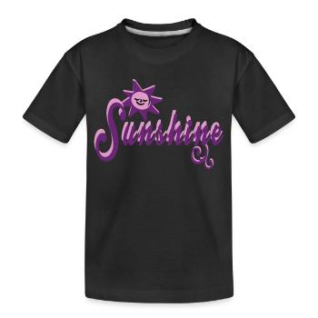 My sunshine - Kids' Premium Organic T-Shirt - black - Front