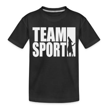 Teamsport Motiv Hundesport IGP Shirt - Kinder Premium Bio T-Shirt - Schwarz - Vorne