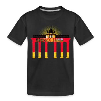 Allemagne Porte de Brandebourg Or Rouge Noir - T-shirt bio Premium Enfant - noir - Devant