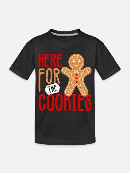 Gingerbread Cookie Crew Tee - Kids' Premium Organic T-Shirt - black