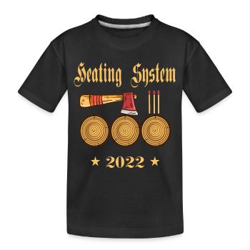 Heating system 2022 - Kids' Premium Organic T-Shirt - black - Front