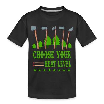 Choose your heating level, Heating 2022 - Kids' Premium Organic T-Shirt - black - Front
