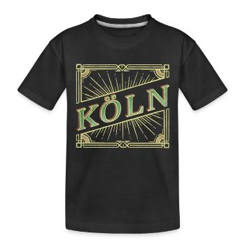 Cologne Allemagne City Font Vintage Retro - T-shirt bio Premium Enfant - noir - Devant