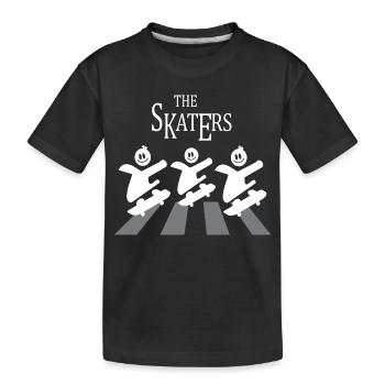 Die Skater Crew - Kinder Premium Bio T-Shirt - Schwarz - Vorne