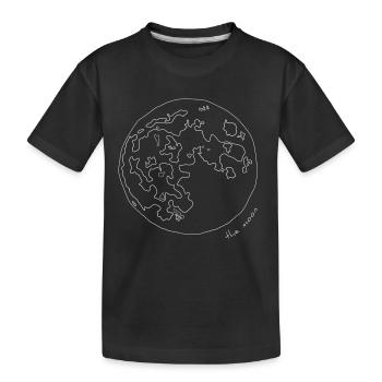 La Lune - T-shirt bio Premium Enfant - noir - Devant