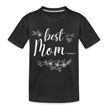 Beste Mutter - Kinder Premium Bio T-Shirt - Schwarz - Vorne