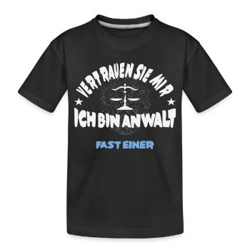 Fast ein Anwalt - Kinder Premium Bio T-Shirt - Schwarz - Vorne