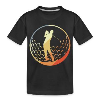 Golfeur - T-shirt bio Premium Enfant - noir - Devant