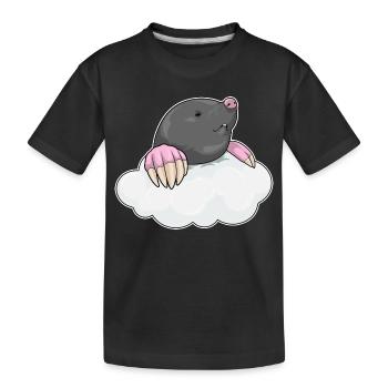 Nuages de taupes - T-shirt bio Premium Enfant - noir - Devant
