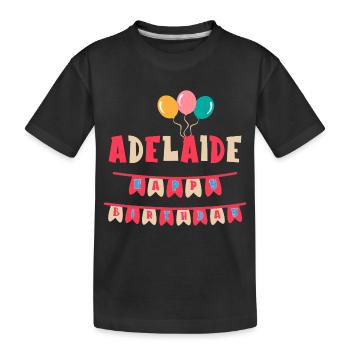Adélaïde t-shirt joyeux anniversaire joyeux anniversaire - T-shirt bio Premium Enfant - noir - Devant