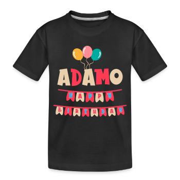 Adam Joyeux anniversaire T-shirt - T-shirt bio Premium Enfant - noir - Devant
