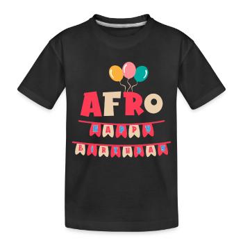 T-shirt afro joyeux anniversaire joyeux anniversaire - T-shirt bio Premium Enfant - noir - Devant