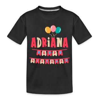 Adriana t-shirt joyeux anniversaire joyeux anniversaire - T-shirt bio Premium Enfant - noir - Devant