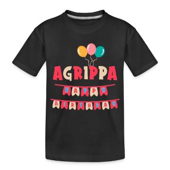 Agrippa t-shirt joyeux anniversaire joyeux anniversaire - T-shirt bio Premium Enfant - noir - Devant