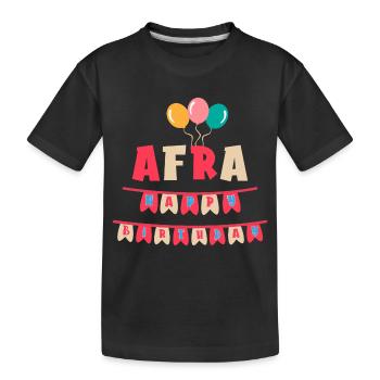 T-shirt Afra joyeux anniversaire joyeux anniversaire - T-shirt bio Premium Enfant - noir - Devant