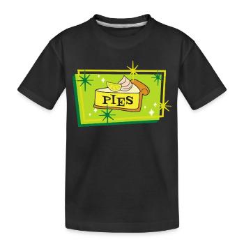 cheesecake lovers - Kids' Premium Organic T-Shirt - black - Front