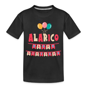 T-shirt Alaric joyeux anniversaire joyeux anniversaire - T-shirt bio Premium Enfant - noir - Devant
