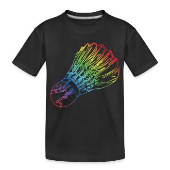 Federball - Kinder Premium Bio T-Shirt - Schwarz - Vorne