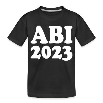 Abi 2023 - Kinder Premium Bio T-Shirt - Schwarz - Vorne