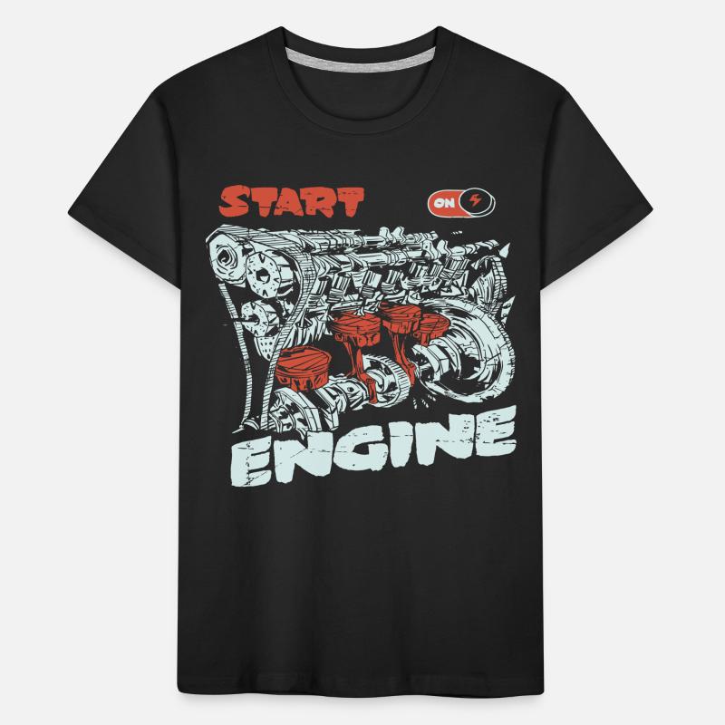 Start the engine, engine, engine Kids' Premium Organic T-Shirt