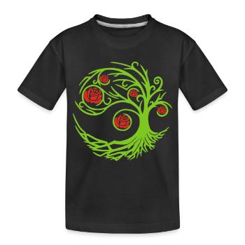 Rosier étrange - T-shirt bio Premium Enfant - noir - Devant