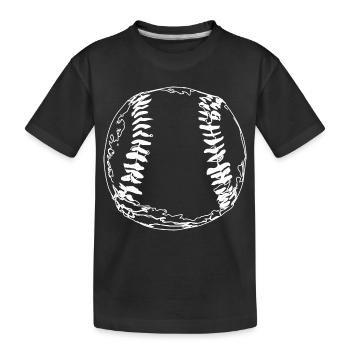 Baseball - Kinder Premium Bio T-Shirt - Schwarz - Vorne