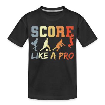 Citation amusante de basket-ball - T-shirt bio Premium Enfant - noir - Devant