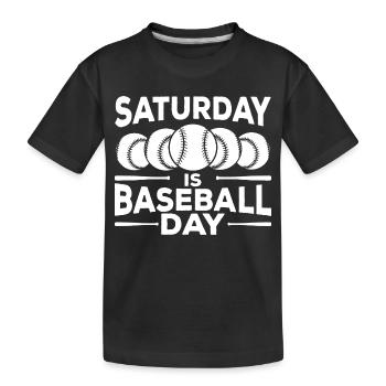 Citation sur le baseball - T-shirt bio Premium Enfant - noir - Devant