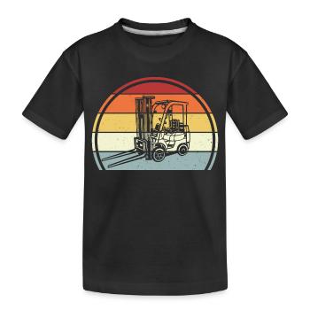 Chariot élévateur - T-shirt bio Premium Enfant - noir - Devant