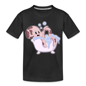 Baignoire Octopus - T-shirt bio Premium Enfant - noir - Devant